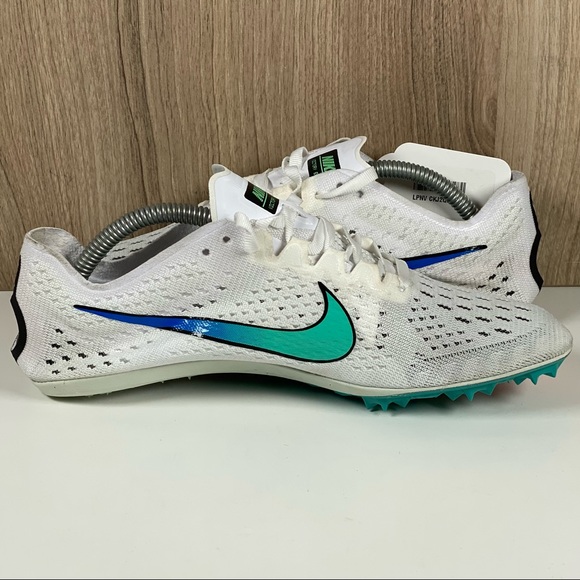 Nike Zoom Victory Elite 2 Track Spikes White Jade Crimson 835998-100 Men’s 5.5 - Picture 6 of 10